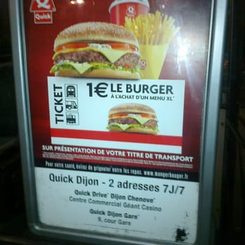 Quick Dijon Gare Hamburger Restaurant - Fast Food Near Me - Dijon, 21 Quick Dijon Gare Hamburger Restaurant - Fast Food Near Me - Dijon, 21