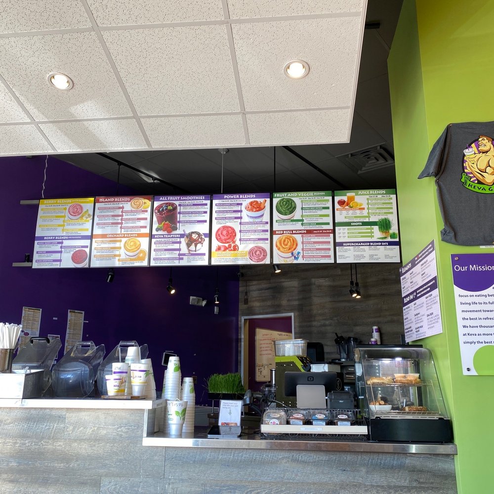 Keva Juice - South Meadows - Menu board - Juice Bars & Smoothies Near Me - Reno, Nevada