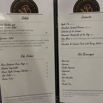 Murphy Brownes - Menu - Irish Near Me - Killarney, Kentucky