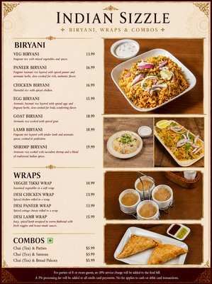 Menu photo 6 Indian Sizzle Sacramento, CA