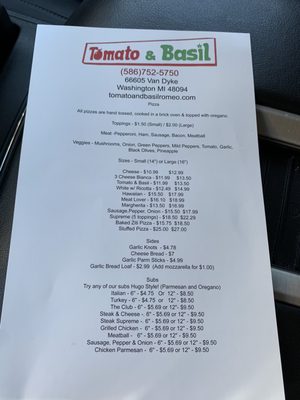 Menu photo 2 Tomato & Basil Washington, MI Menu photo 2 Tomato & Basil Washington, MI