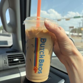 Dutch Bros Coffee - Oat milk iced latte with an extra shot! - Juice Bars & Smoothies Near Me - Austin, Texas Dutch Bros Coffee - Oat milk iced latte with an extra shot! - Juice Bars & Smoothies Near Me - Austin, Texas