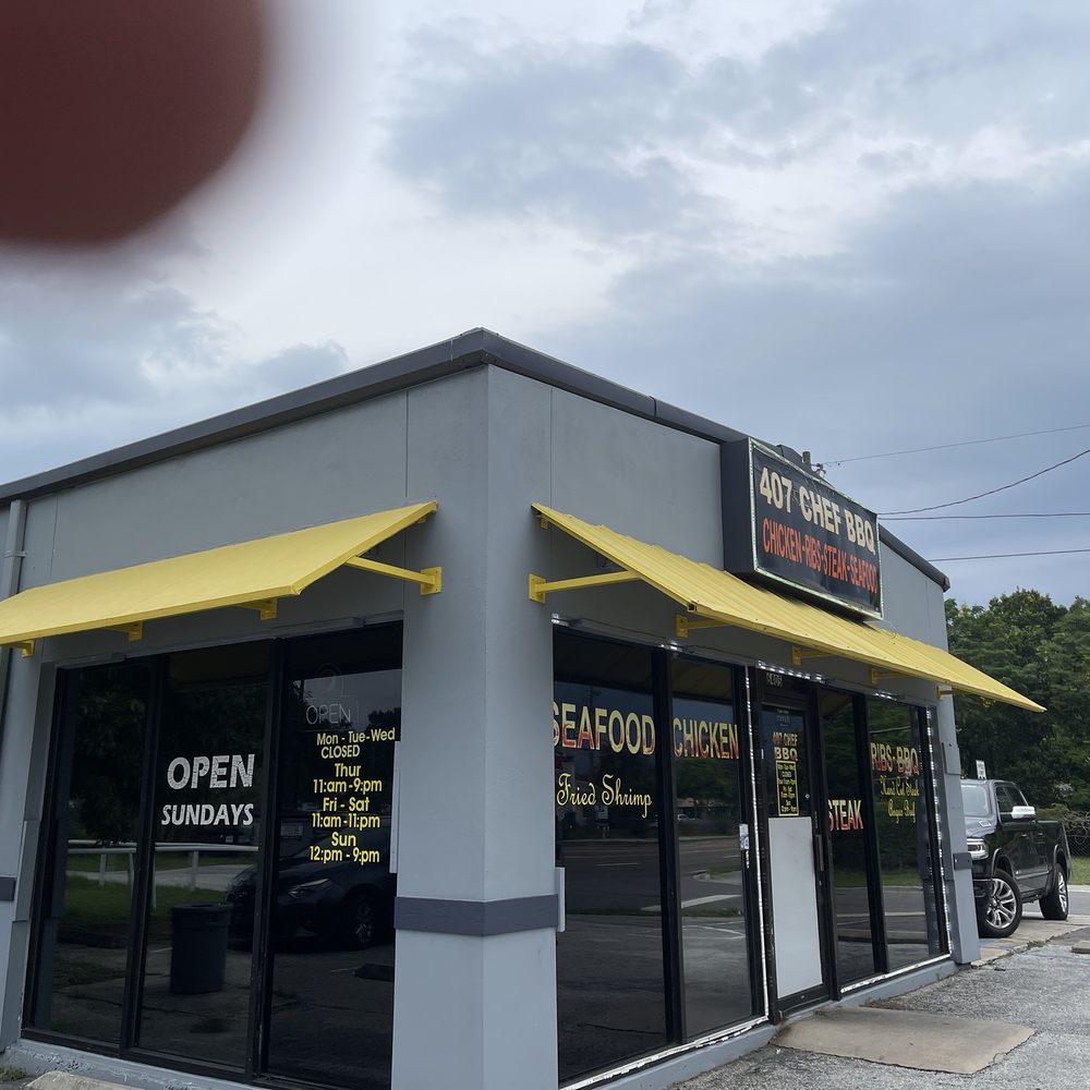 407 Chef BBQ - Front of building - Barbeque Near Me - Orlando, Florida