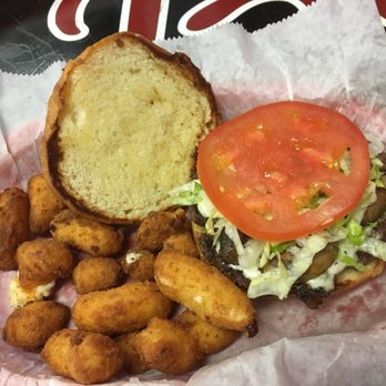 Beth's Burger Bar - Black and Bleu Burger (with Cheese Curds) - American Near Me - Orlando, Florida