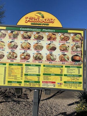 Menu photo 5 Filiberto's Mexican Food Phoenix, AZ