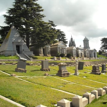 Mountain View Cemetery - Graves and "Millionaire's Row" in the background. - Funeral Services & Cemeteries Near Me - Oakland, California Mountain View Cemetery - Graves and "Millionaire's Row" in the background. - Funeral Services & Cemeteries Near Me - Oakland, California