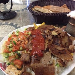 Mosaik Restaurant - Döner kebab with rice and pommes! ;) with fresh Ayran