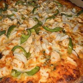 Thai Curry Pizza - Thai Curry Pizza with Chicken - Large - Pizza Near Me - Long Beach, California Thai Curry Pizza - Thai Curry Pizza with Chicken - Large - Pizza Near Me - Long Beach, California