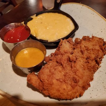 Grace & Grit - Kid's meal. Fried chicken & cheese grits. - Southern Near Me - Mount Pleasant, South Carolina Grace & Grit - Kid's meal. Fried chicken & cheese grits. - Southern Near Me - Mount Pleasant, South Carolina