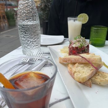 Barbusa - Siciliano and the lime in the coconut cocktails. Tartare (valentines menu) - Italian Near Me - San Diego, California