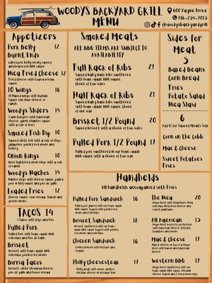 Menu photo 4 Woody’s Backyard Grill Miami Springs, FL Menu photo 4 Woody’s Backyard Grill Miami Springs, FL