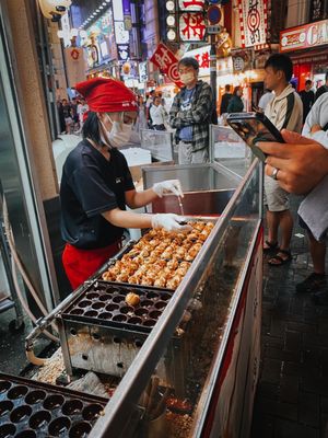 Takoyaki Juhachiban Dotonbori by null