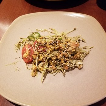 Mingalaba - They mix the tea leaf salad tableside and it is delicious! - Burmese Near Me - Burlingame, California