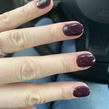 Top Nails - This shows where she cut each of my fingers outside of the nail bed and how grainy they are. - Nail Salons Near Me - Columbus, Ohio Top Nails - This shows where she cut each of my fingers outside of the nail bed and how grainy they are. - Nail Salons Near Me - Columbus, Ohio