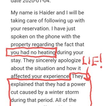 Sleepy Hollow Cabins & Hotel - This is Sleepy Hollow's management LIE that "power was out due to a winter storm that affected all units". This is a FRAUDULENT LIE! - Hotels Near Me - Crestline, California Sleepy Hollow Cabins & Hotel - This is Sleepy Hollow's management LIE that "power was out due to a winter storm that affected all units". This is a FRAUDULENT LIE! - Hotels Near Me - Crestline, California