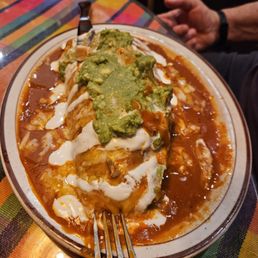 Shredded beef wet burrito