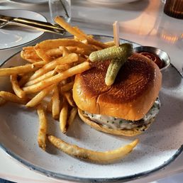 $21 burger and fries $21 burger and fries