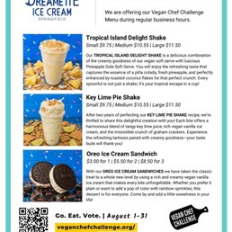 Vegan Chef Challenge - Tropical Island Delight Shake and Key Lime Pie Shake. Both delicious but Key Lime wins for me