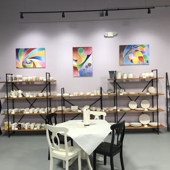 Fox Valley Pottery - East wall of our studio - Paint-Your-Own Pottery Near Me - Algonquin, Illinois Fox Valley Pottery - East wall of our studio - Paint-Your-Own Pottery Near Me - Algonquin, Illinois