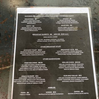 Crackheads - Menu - Cocktail Bars Near Me - Carlsbad, California Crackheads - Menu - Cocktail Bars Near Me - Carlsbad, California