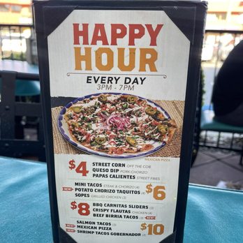 El Torito - Happy Hour menu - Mexican Near Me - Sherman Oaks, California