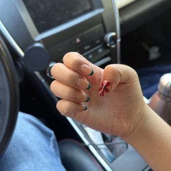 Camay Beauty Salon - Elsa's Gelx with design - Nail Salons Near Me - South Pasadena, California