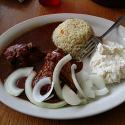 Chicken mole. $7