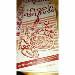 Pizzeria Bernardo - Pizzeria Bernardo Menu.