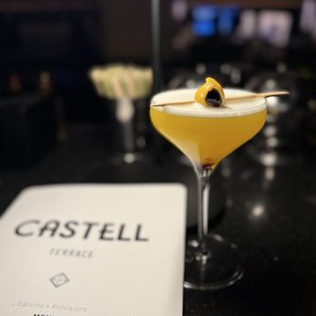Castell Terrace - Some mango drink the bar tender created for me. Delicious! - Lounges Near Me - New York, New York Castell Terrace - Some mango drink the bar tender created for me. Delicious! - Lounges Near Me - New York, New York