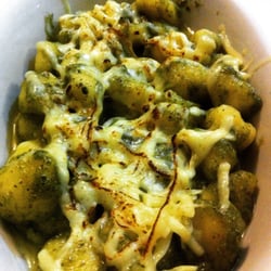 Aujourd'hui - Nhoque ao pesto (e filé alto de ladinho). Hmmmm