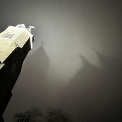 Holy Cross Immaculata Church - shadow on the clouds