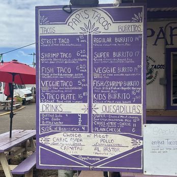 Papi's Taco's - Menu - Tacos Near Me - Kahuku, Hawaii Papi's Taco's - Menu - Tacos Near Me - Kahuku, Hawaii