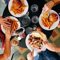 Dig in! We have  HUGE menu - pizza, sandwiches, burgers, wraps, salads, sides, brews, and more