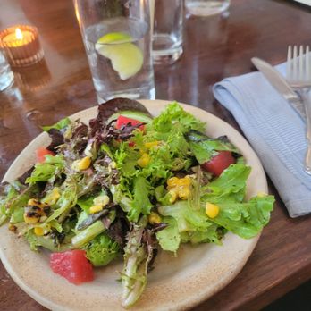 Fox and Pearl - Mixed greens salad with pickled watermelon - New American Near Me - Kansas City, Missouri