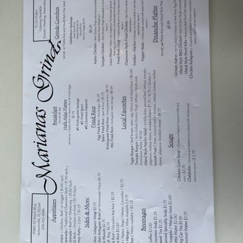 Marianas Grinds - Menu - Hawaiian Near Me - Jacksonville, Florida Marianas Grinds - Menu - Hawaiian Near Me - Jacksonville, Florida