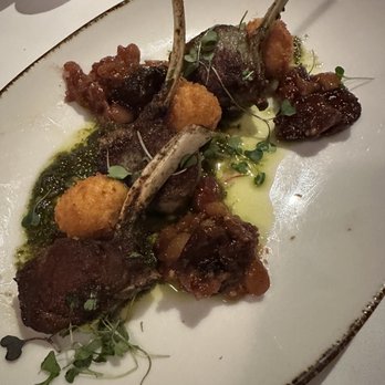 The Grove Steakhouse - Lamb chops and polenta tots - Steakhouses Near Me - Alpine, California