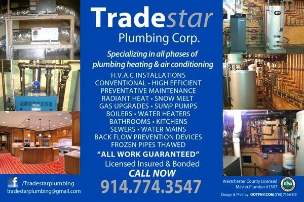 Slide of Tradestar Plumbing Corp.
