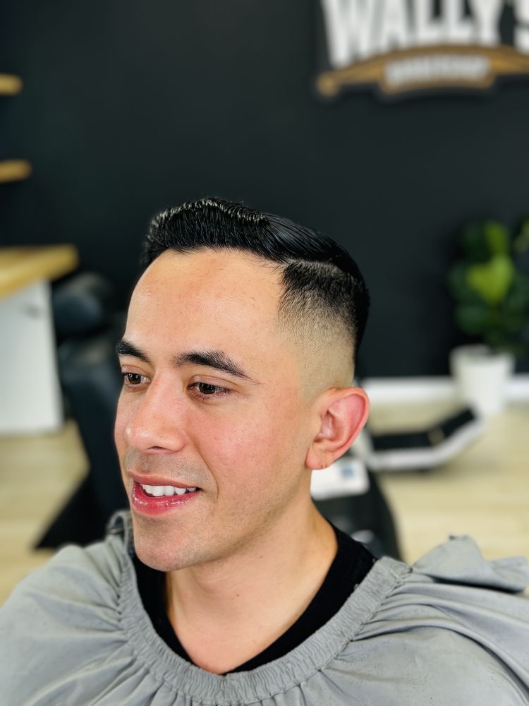 Wally’s Barbershop Logo