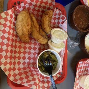 Chicken Shack - 3 piece with green beans - Chicken Wings Near Me - Arcadia, Oklahoma