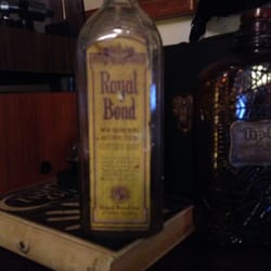 Shaw's Antiques - Royal Bond non-hardening arterial fluid (embalming fluid) bottle.
