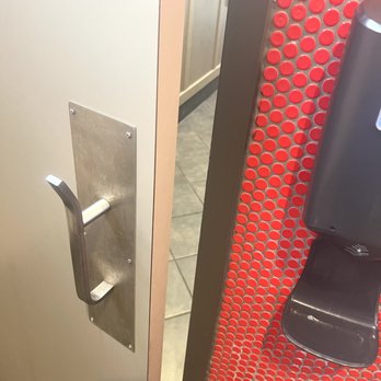 Chick-fil-A - Great accessible bathroom door handle - Fast Food Near Me - Plano, Texas Chick-fil-A - Great accessible bathroom door handle - Fast Food Near Me - Plano, Texas