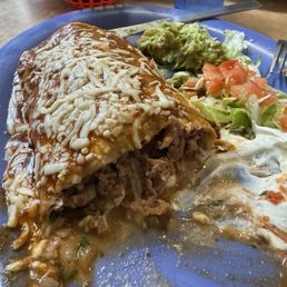 Shredded beef burrito Shredded beef burrito