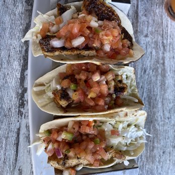 Island Grill - Chicken tacos (blackened) good taste - Seafood Near Me - Islamorada, Florida
