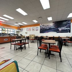 A&W Restaurant - 50s parking lot mural