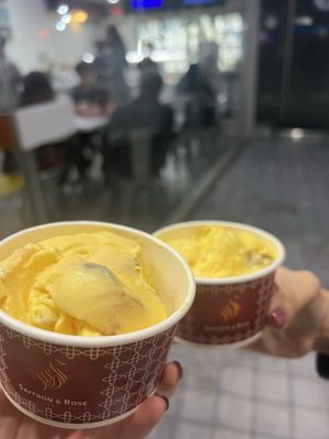 Saffron & Rose Ice Cream by null