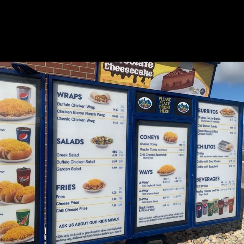 SKYLINE CHILI Updated October 2024 217 Progress Dr, Xenia, Ohio