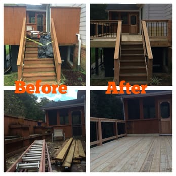 Innovative Woodworks - Before and After photos. - Patio Coverings Near Me - Johns Creek, Georgia