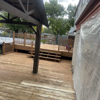 Pressure Power Washing Plus - Before and prepping house with plastic. - Pressure Washers Near Me Pressure Power Washing Plus - Before and prepping house with plastic. - Pressure Washers Near Me