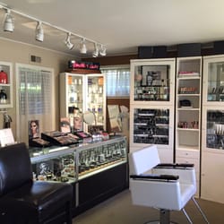 Kristin Maze Salon - The front room converted into a makeup room overlooking St. Francis church in Sonoma