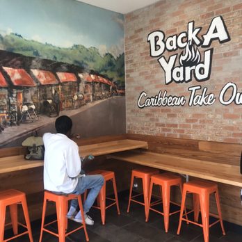 Back A Yard - Small dining bar (no tables here) - Caribbean Near Me - San Jose, California
